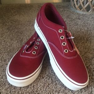 Red Vans. Size 7